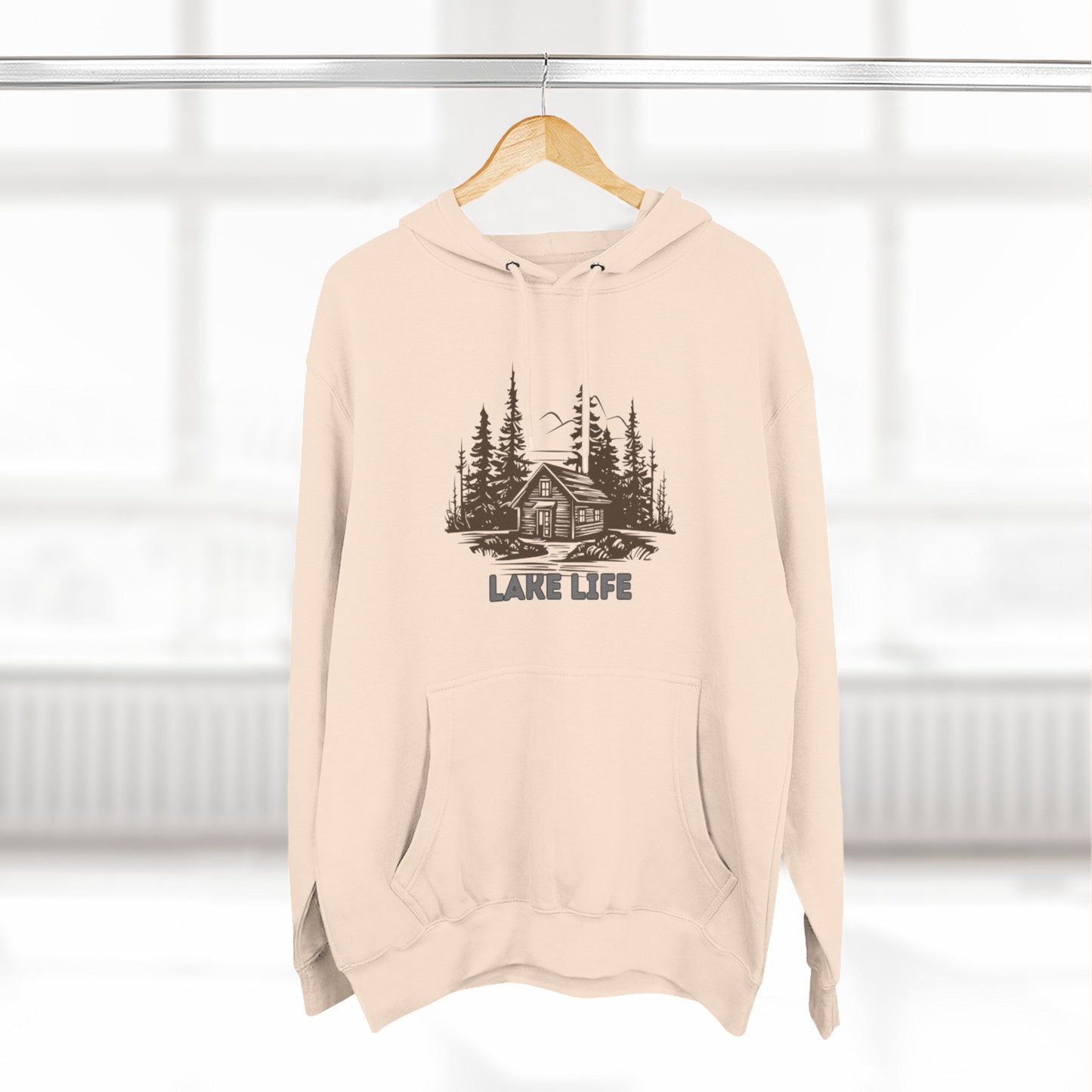 'HAHN' - LAKE LIFE - THREE PANEL FLEECE HOODIE